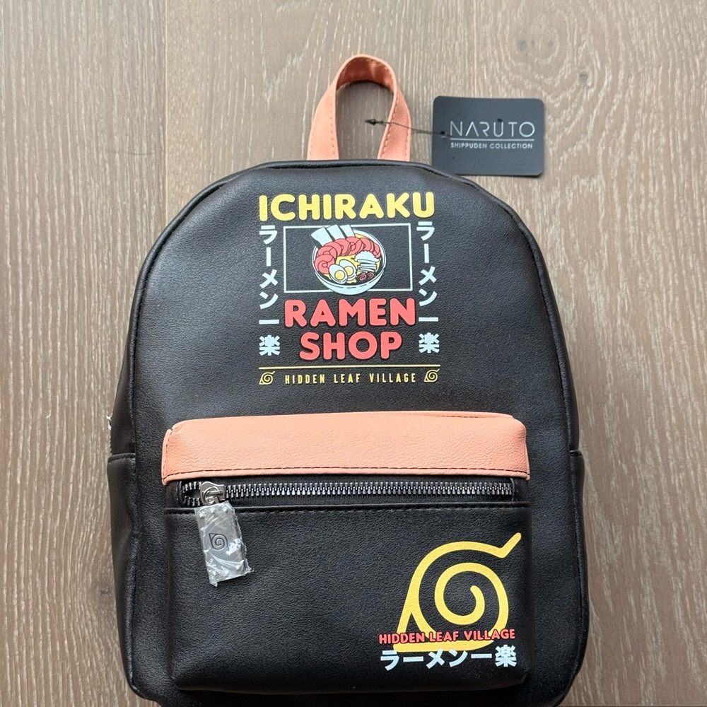 Ichiraku Ramen Shop Backpack - Black and Tan